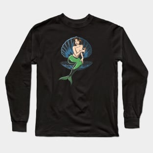 Oysters mermaid Long Sleeve T-Shirt